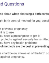 Choosing a Birth Control Method