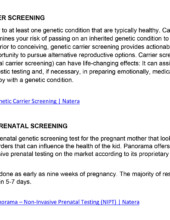 Prenatal Genetic Screenings